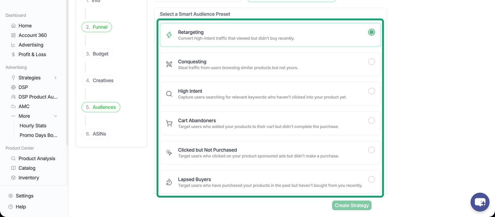 Smart Audience presets