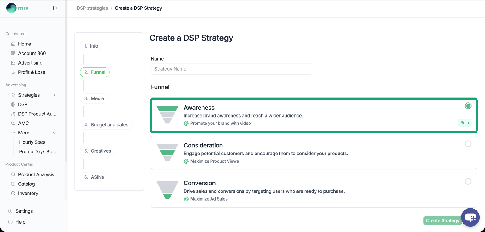Awareness funnel